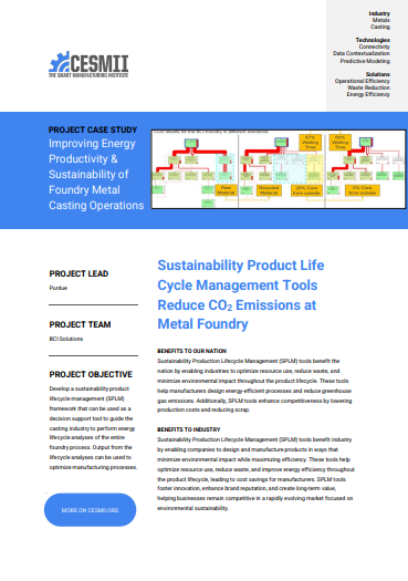 Sustainability Product Life Cycle Management Tools Reduce CO Emissions at 2 Metal Foundry case study preview