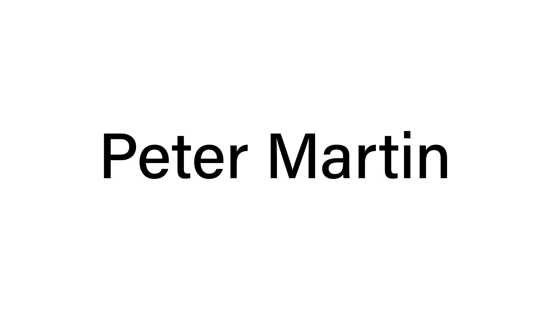 Peter Martin