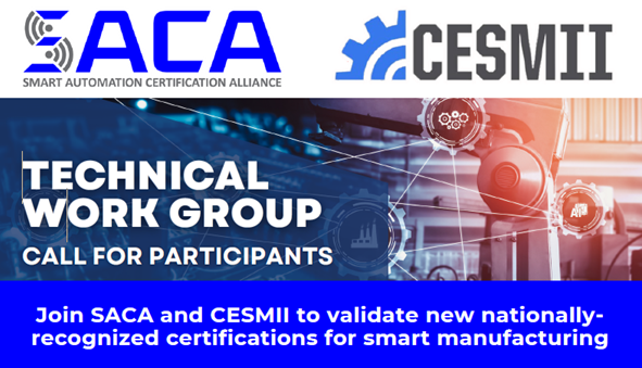 Smart Automation Certification Alliance (SACA) Technical Work Group