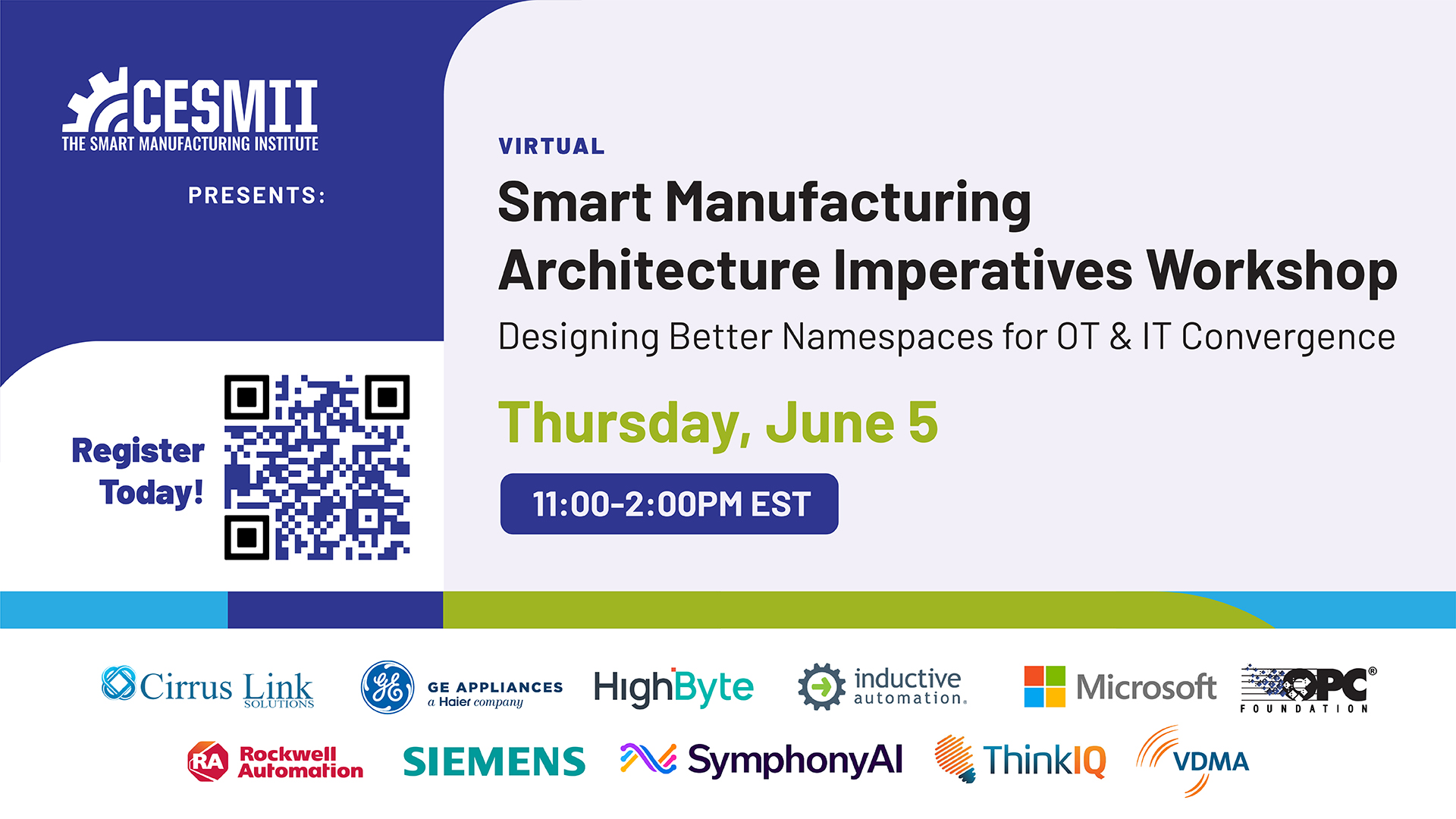 CESMII Workshop: Smart Manufacturing Architecture Imperatives